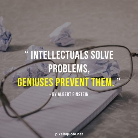 Albert Einstein quotes about Geniuses.