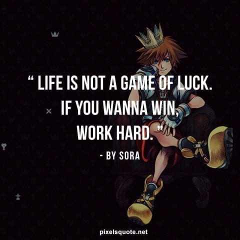 Anime quote about life.