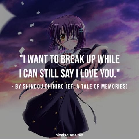 Anime quotes about love.