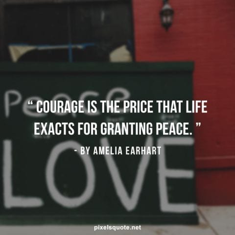 Courage Peace quotes.