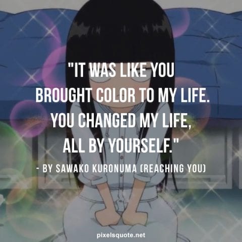 Cute anime love quotes.