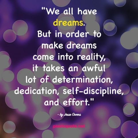 Inspirational Dream quotes.