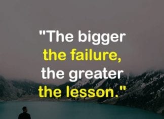 Failure Lession Quotes.