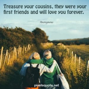 44 Cousin Quotes that describe your best friends | PixelsQuote.Net