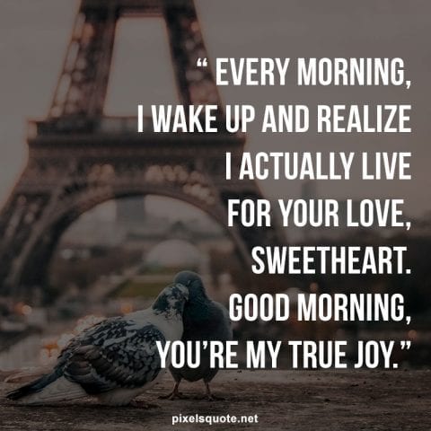 Good morning love quotes for him.