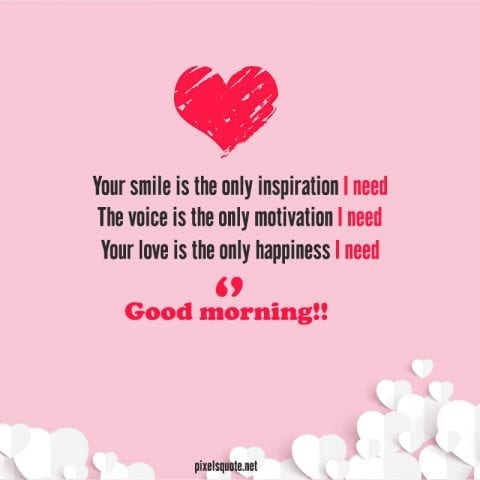 Best good morning quote for her.