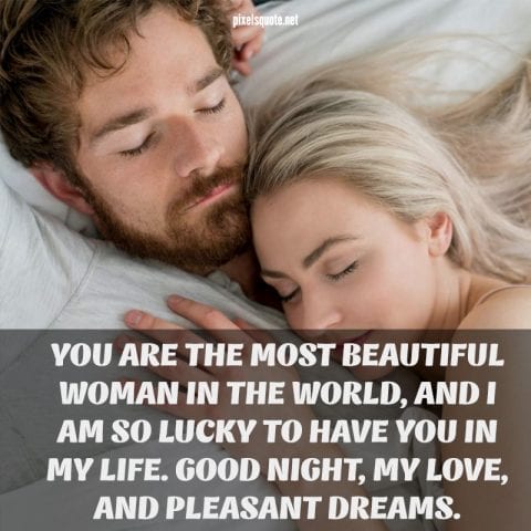 Good night message for her.