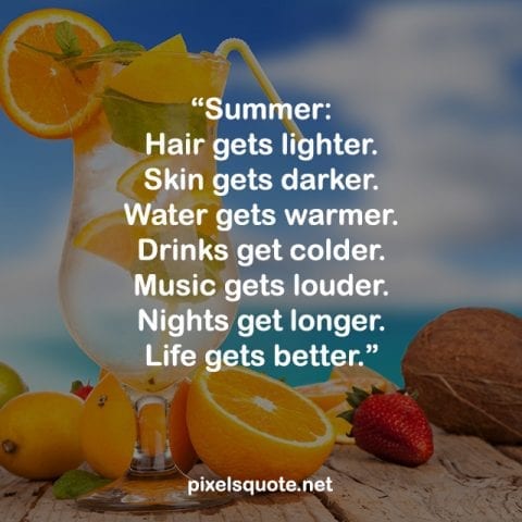 Happy Summer Quotes Image.