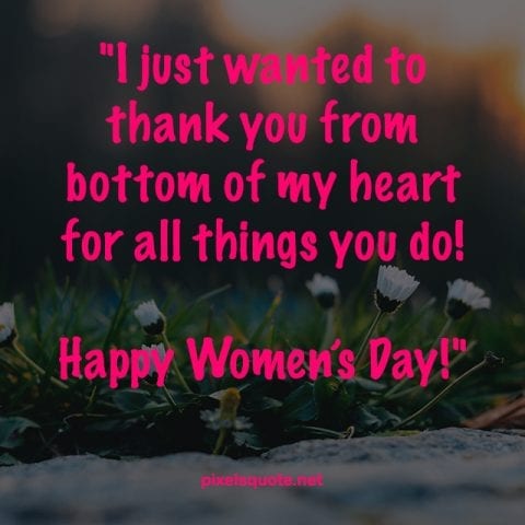 Happy Womens Day.