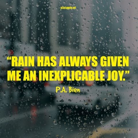 Happy rain quotes.