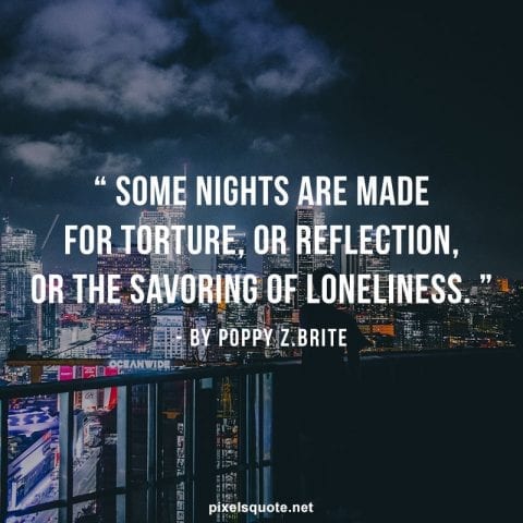 Loneliness quotes about Night.