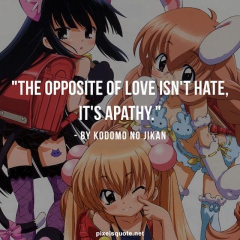 Love quotes from anime.