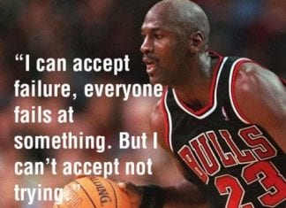 Michael Jordan quotes try hard.