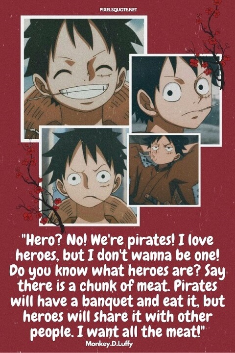 Monkey D Luffy Quotes In Onepiece Series Pixelsquote Net