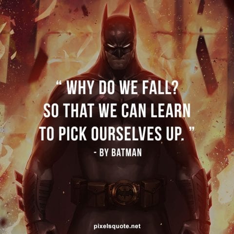 Why Do We Fall Batman Quote