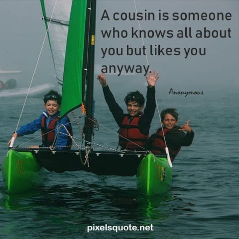 Quote about Cousin