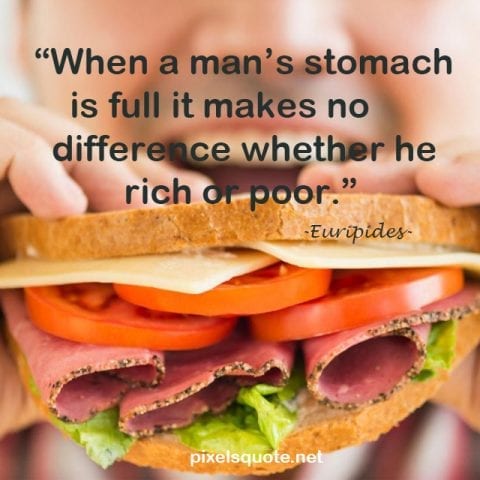 Quote on food