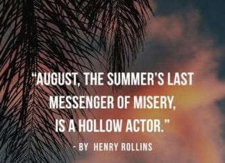 Summer August sayings.
