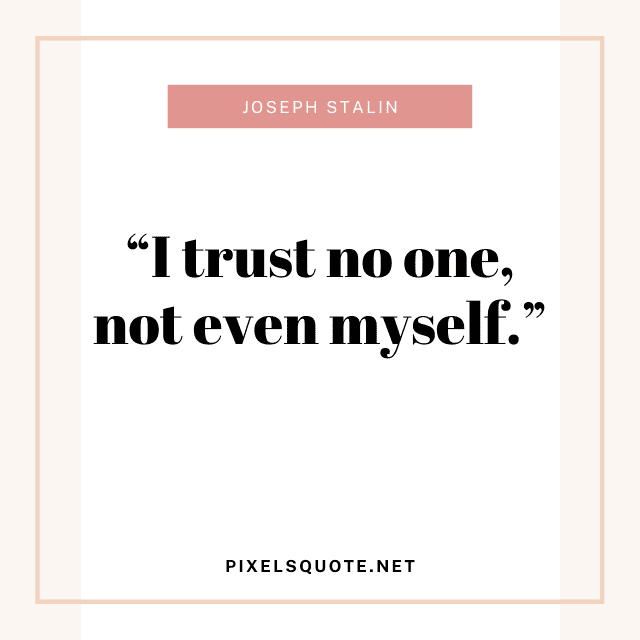 Trust no one quotes image