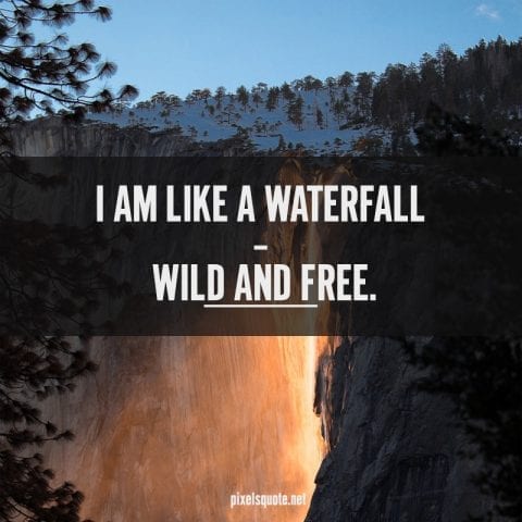 Waterfall quotes